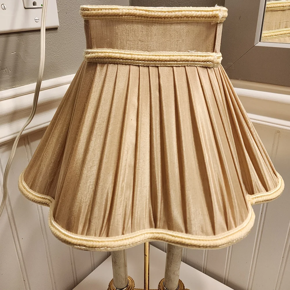 Elegant Gold and Cream Table Lamp
